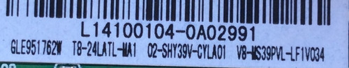 Main Tcl L14100104 / Tp.ms3393t.pb710 / L32e4200 / Ms39pv (Usado)