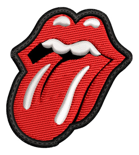  Parche Bordado The Rolling Stones  6x5.5cm Pop Rock Calidad