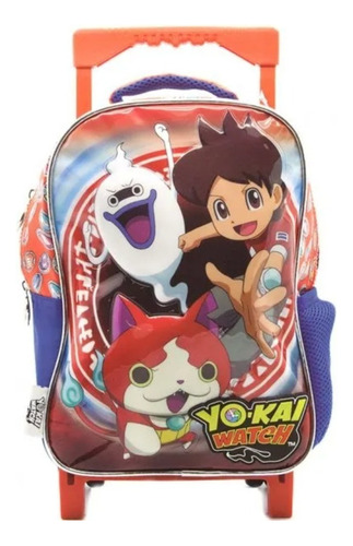 Mochila Yo Kai Watch Carro 12 Pulgadas Cresko Yk019 Color Rojo