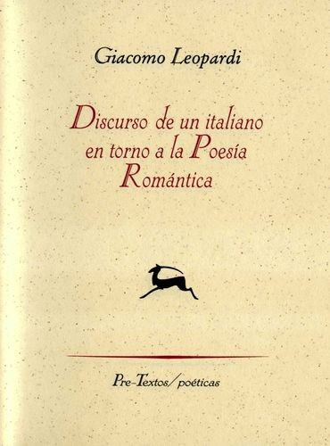 Libro Discurso De Un Italiano En Torno A La Poesía Romántic