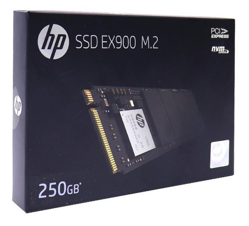 Unidad de Estado Solido SSD M.2 250GB HP EX900 NVMe PCIe 3.0 2100/1300 MB/s