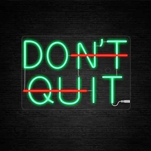 Neón Motivacional Do It Don't Quit Con Control Remoto,