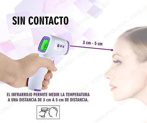 Termometro Digital Infrarrojo De Frente Sin Contacto Kodyee