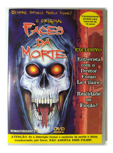 Dvd Faces Da Morte O Conan Le Cilaire 1978 Documentário