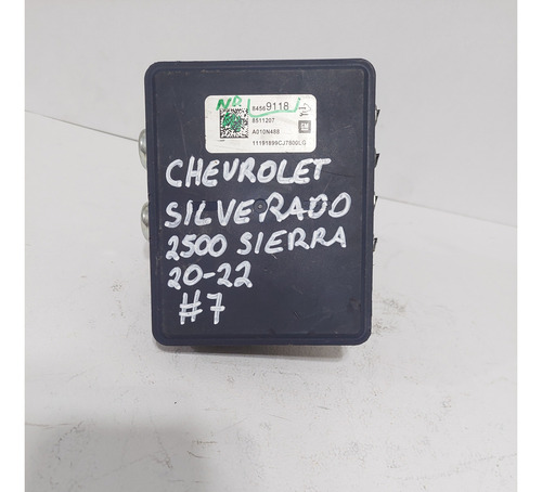 Modulo Abs Silverado 2500 Sierra 2020 2021 2022 #7 84745176 (Usado)