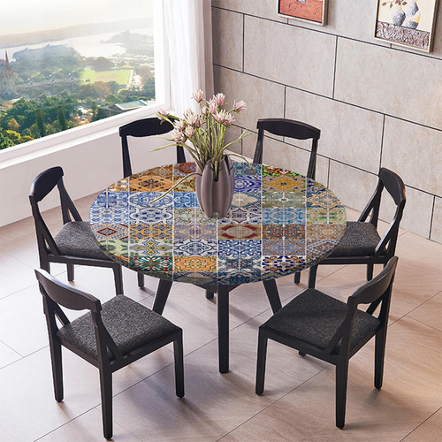 Cubierta De Impermeable Mantel Con Bordes Elásticos 1.2m