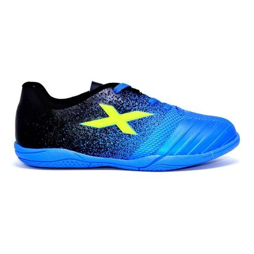 Chuteira Futsal Oxn Fusion Grip Azul/preto Infantil Quadra - R$ 75,80 em Mercado Livre