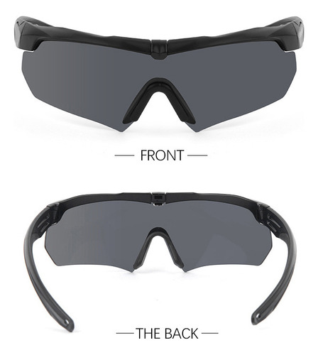 Lentes Tácticos Deportivos Militar Uv Gafa Segura Montañismo