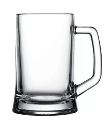 Set 12 Vaso Chop Cerveza 500 Cc Pasabahce Vidrio Templado 