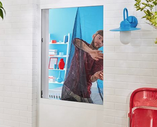 Imagen 7 de 9 de Mosquitero Ventana! Tesa Insect Stop- 1,30m X 1,50m- Negro