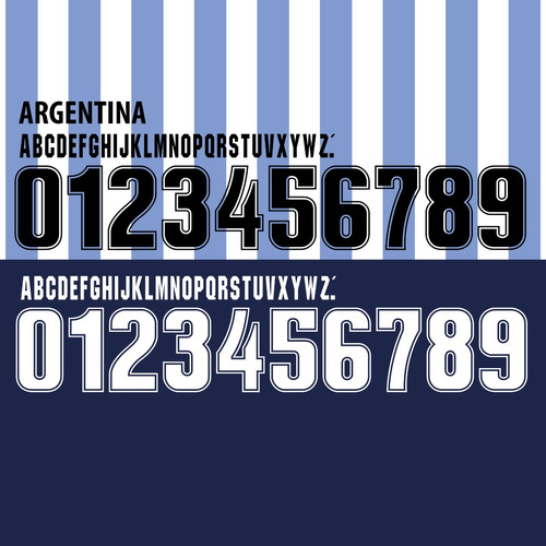 Tipografía Argentina 1999-2000 Y Vector Editable