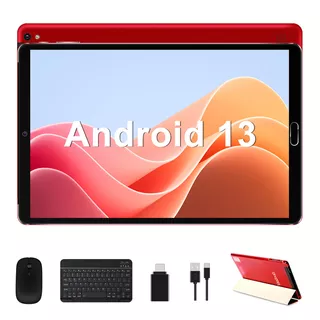 Tablet Goodtel Android 13 G2 10.1" 64GB roja y 6GB de memoria RAM