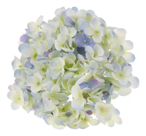 NAHUAA Arreglos florales de hortensias de seda artificial, 2 piezas, 5  cabezas, grandes paquetes florales falsos para el hogar, boda, mesa,  centros de