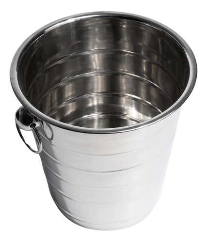 Champañera O Hielera Para Enfriar Botellas Color Plateado