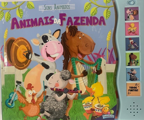 Livro Sons Animados - Animais Da Fazenda