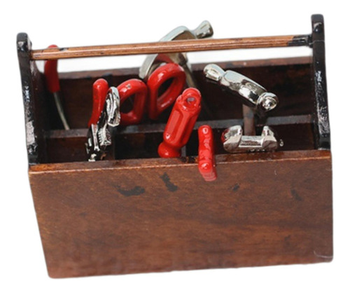 Caja De Herramientas De Reparación En Miniatura A Escala