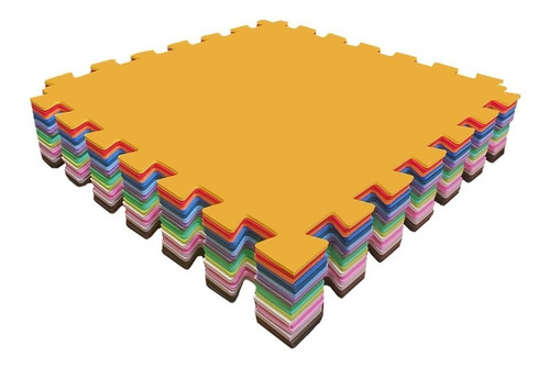 Kit 6 Tapete Tatame Eva 100x100x1cm 1x1 Metro 10mm