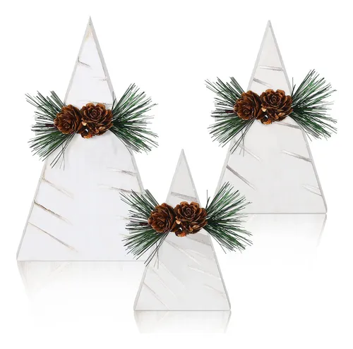 comprar Decoración De Mesa Navideña, Árbol De Navidad De Madera Buch