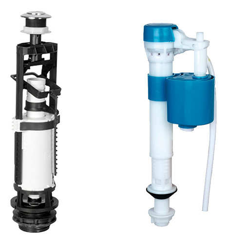 Kit Descarga Doble Accionamiento + Boton + Valvula De 1/2