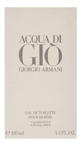Acqua Di Gio 100ml De Giorgio Armani