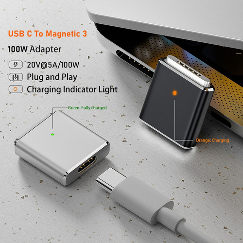 Adaptador U1, Reemplazable Por Reina Para Magsafe3, Tipo C H