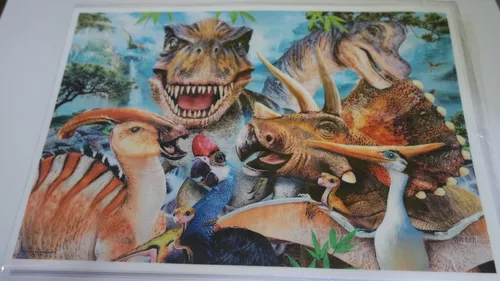 Dinossauro Papel De Arroz Para Bolo Redondo 20 Cm Comestível