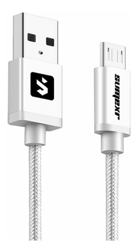 Imagem 2 de 3 de Cabo Carregador Dados Micro Usb Android Rápido 2 Metros