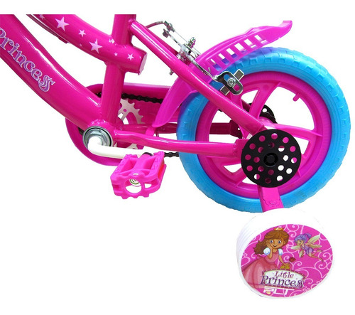 Imagen 7 de 10 de Bicicleta Rin 12 Deluxe Plt Little Princess Para Niñas