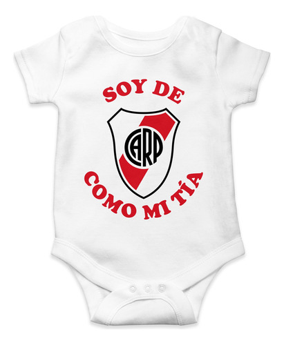 Body Para Bebé River Plate Como Mi Papa Algodón Blanco
