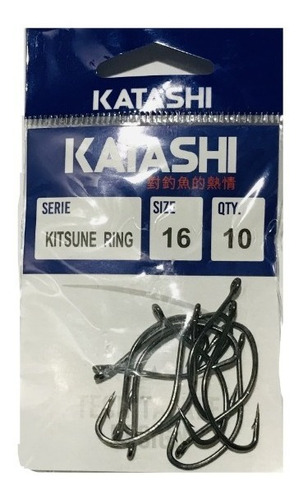 Anzuelos Katashi Kitsune Ring Ojal N° 16 X 10 Unidades