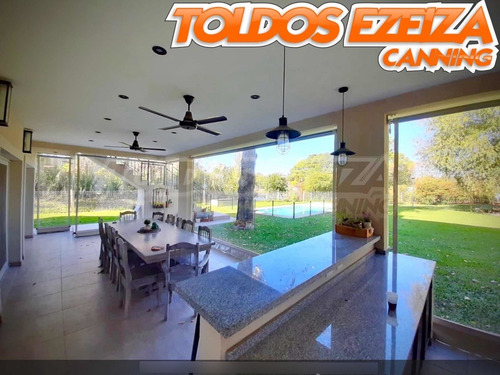 Imagen 8 de 10 de Toldo Vertical Transparente Kit Sin Instalacion 3 X 2.5
