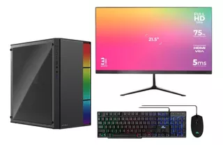 Pc Cpu I5 10400 Ram 16gb Ssd 480gb Monitor Led 24 Rgb Gamer