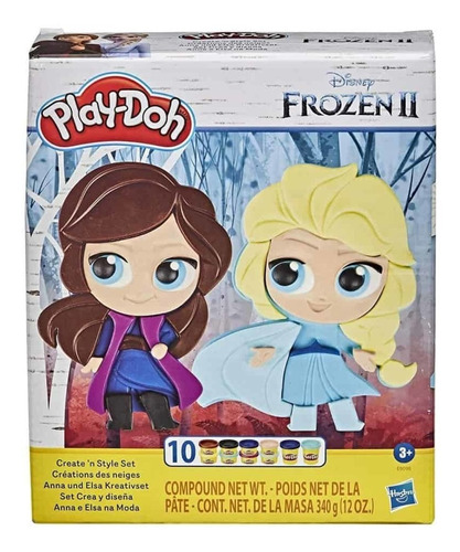Play-doh, Elsa Y Anna De Frozen. Plastilina Diseña