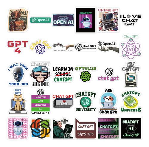 Adesivos De Programação Cl Toy Gpt De 10/30/50 Peças