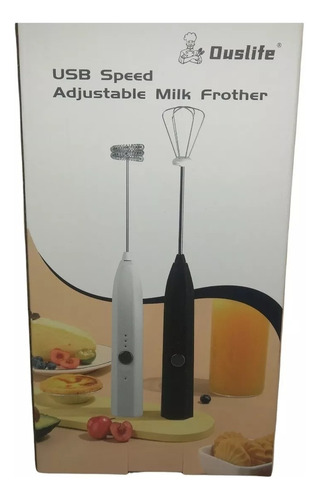 Mini Batidor Revolvedor De Café Y Espuma Leche Recargable