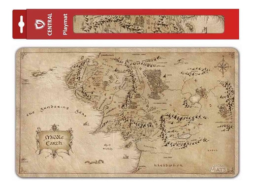 Tapete Duelo Mapa Terra Media Central Playmat Magic Mat