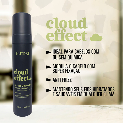 Mousse Modelador Nutrat Cloud Effect 220 Ml