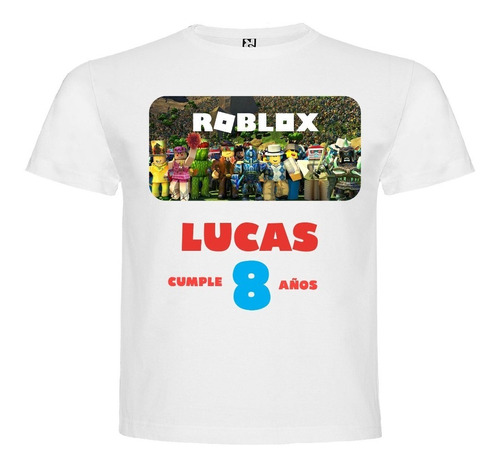 Polera Roblox Cumpleaños Personalizada 