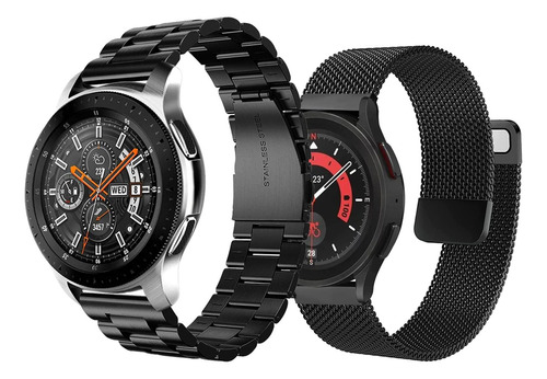 2 Correas 22mm Acero Y Milanes Para Huawei Watch 4 3 Pro Gt4