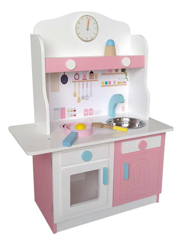 Cocina De Madera Blanca + Accesorios 47x24x63,5 Cm Gamepower