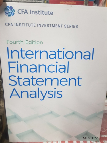 Libro International Financial Statement Analysis 4 Ed Cfa