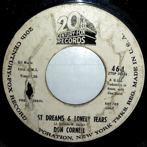 Don Cornell  Lost Dreams & Lonely Tears + Forget About Me