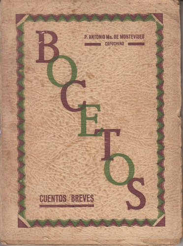1932 Uruguay Tapa Diseño Modernista Bocetos Cuentos Breves
