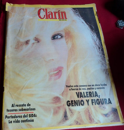 Revista Clarin 1992 Valeria Lynch
