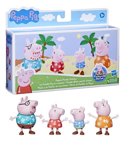 Peppa Pig Set Familiar Peppa Pig Y Su Familia Hasbro F2171