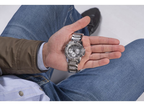 Reloj Guess Frontier Caballero W0799g1 Plateado