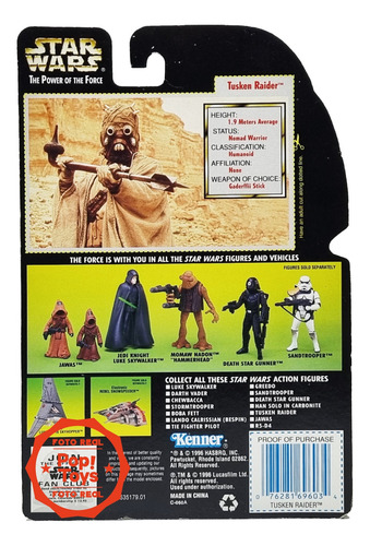 Kenner - Star Wars - Potf - Green Card - Tusken Raider