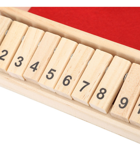 Juegos De Mesa De Madera De 4 Caras Wood Shut The Dice Game