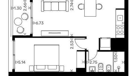 Imagen 1 de 1 de Apartamento De Un Dormitorio En Venta, Pocitos Ref Ap4763627