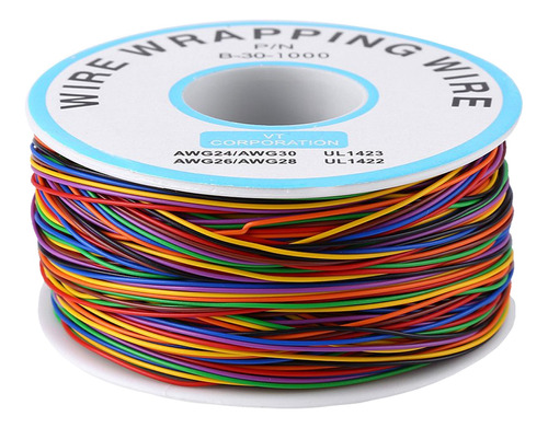 Cable 30 Awg Rollo 200m Wire Wrapping Color Arcoiris